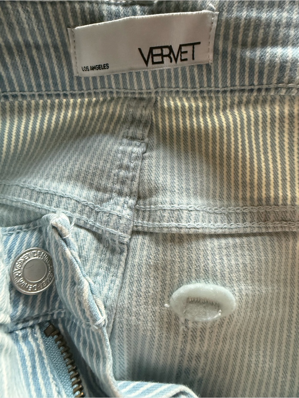 Straight-Leg Jeans in Light Stripe - Women - Picture 9 of 9